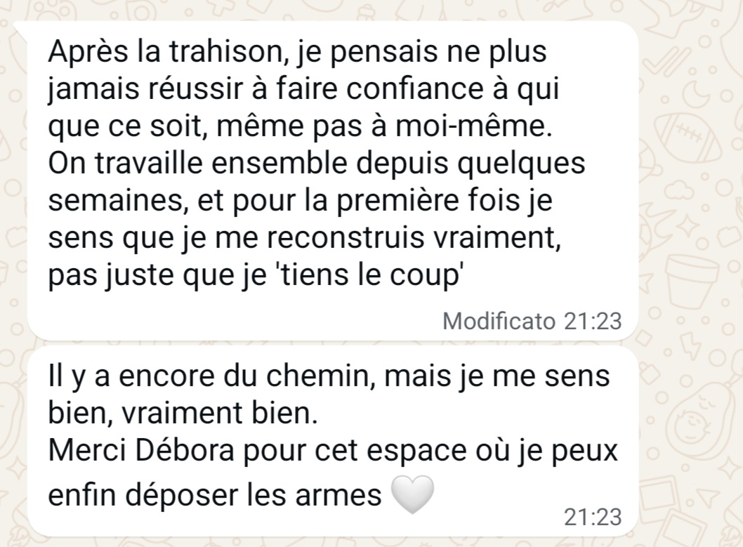 Retour patient Débora Solys 5