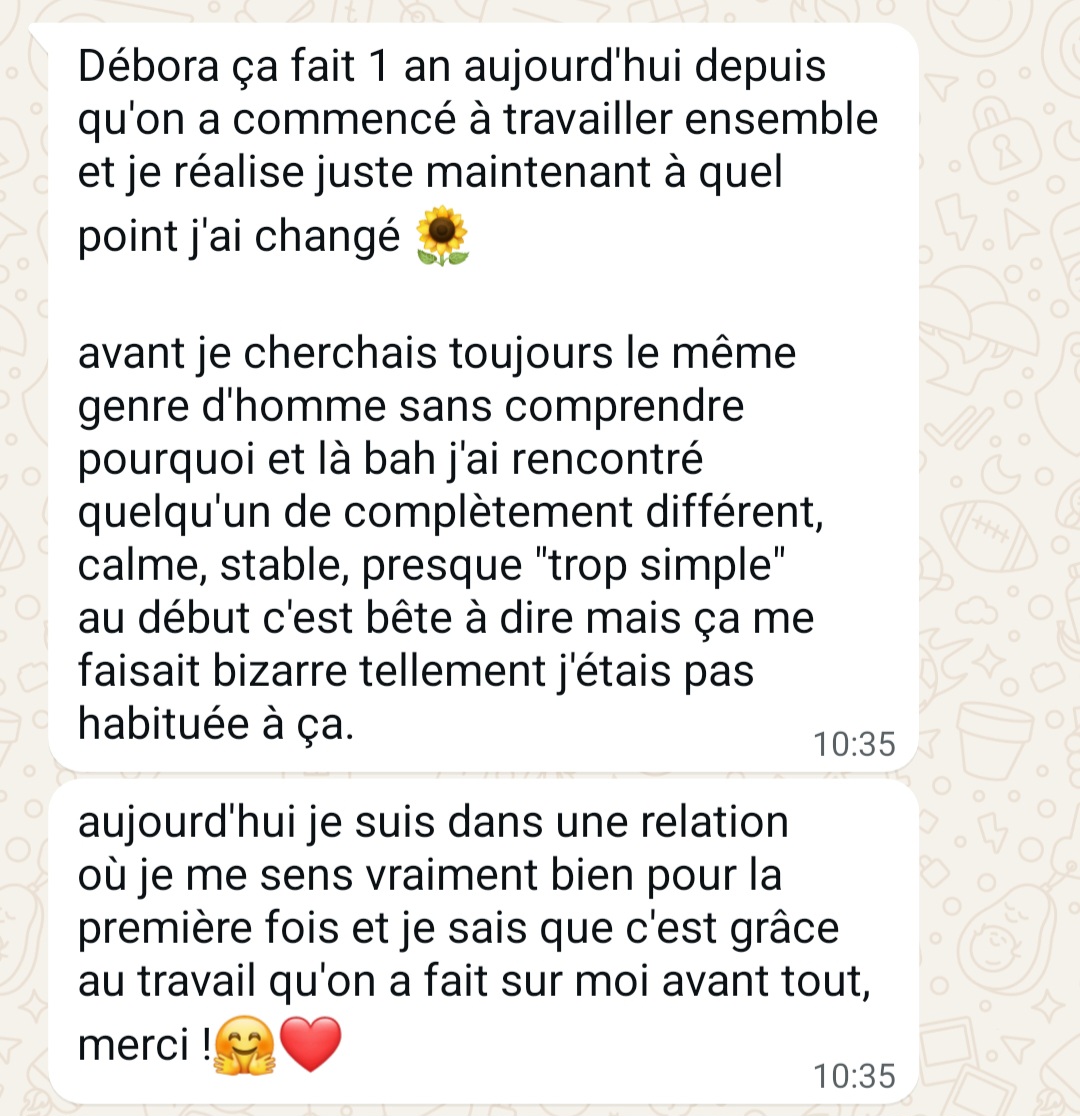 Retour patient Débora Solys 6